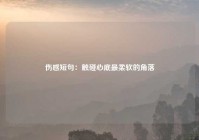 伤感短句：触碰心底最柔软的角落