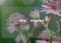 一场秋雨，一场离别的伤感