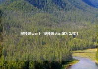 视频聊天qq（  视频聊天记录怎么找）