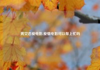 男女恋爱电影,爱情电影可以帮上忙吗