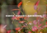 珠海聊天群,  珠海有没有什么靠谱的聊天群推荐