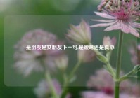 是朋友是女朋友下一句,是暧昧还是真心