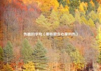 伤感的字句（那些藏在心里的伤）