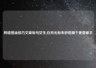 网络搭讪技巧文案短句女生,白月光和朱砂痣哪个更意难平