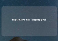 伤感说说短句 爱情（你还会留恋吗）
