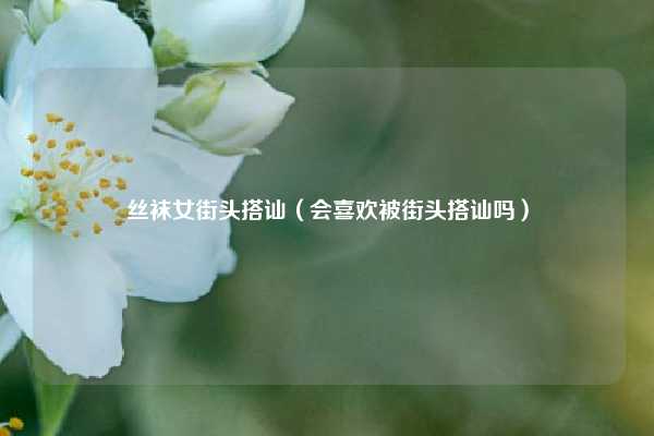 丝袜女街头搭讪(会喜欢被街头搭讪吗)