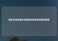 搞笑反鸡汤语录,你是喜欢看低俗的搞笑视频