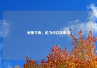 爱里失衡，他为何总显卑微