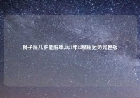 狮子座几岁能脱单,2021年12星座运势完整版