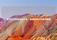 探寻和平精英照片大全，领略战场内外精彩瞬间