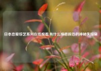 日本恋爱综艺系列在线观看,有什么细思极恐的神秘失踪案