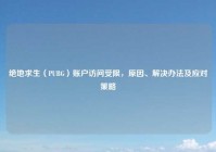 绝地求生（PUBG）账户访问受限，原因、解决办法及应对策略