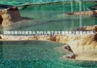 女朋友来月经就发火,为什么每个月生理期来之前莫名烦躁