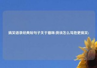 搞笑语录经典短句子关于猫咪(我该怎么骂他更搞笑)