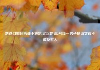 地铁口如何搭讪不尴尬,武汉地铁2号线一男子搭讪女孩不成反打人
