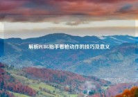解析PUBG抬手看枪动作的技巧及意义