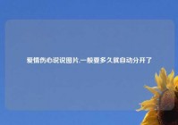 爱情伤心说说图片,一般要多久就自动分开了