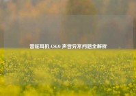 雷蛇耳机 CSGO 声音异常问题全解析