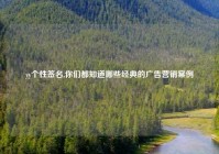 yy个性签名,你们都知道哪些经典的广告营销案例