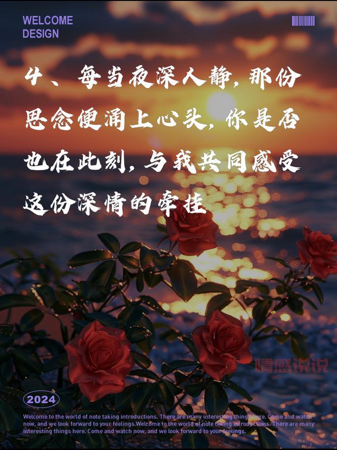 每日情感语录说说:感动你心的文字