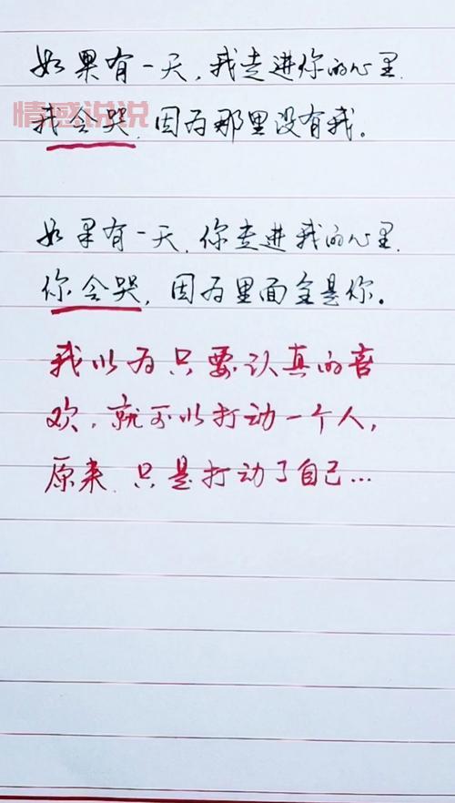 每日情感语录说说:感动你心的文字