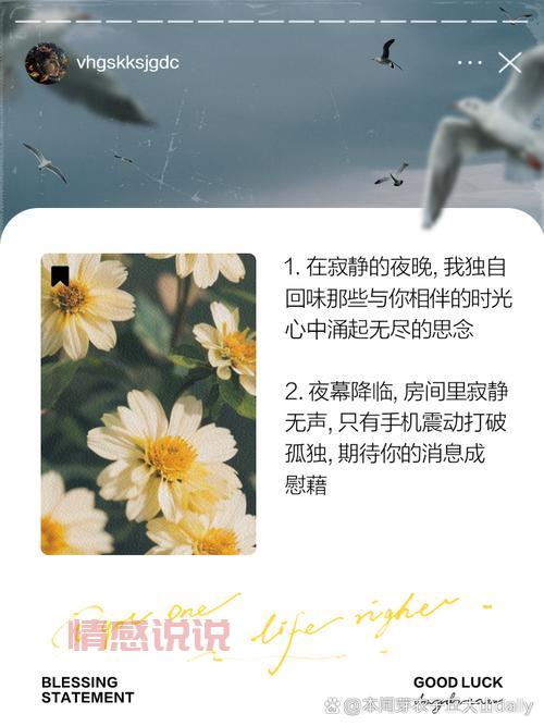 表达心情的情感签名短语:温暖治愈与深情独白