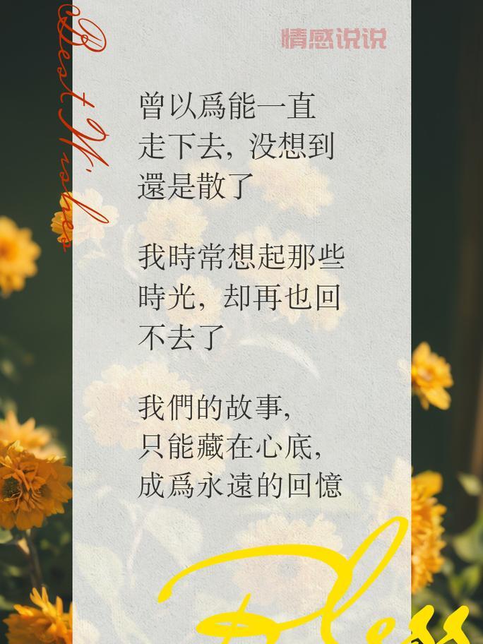 情感长篇说说:沉默中隐藏的深情与遗憾