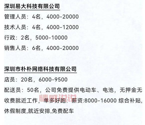 深圳招聘网普工最新岗位,超多职位火热招!