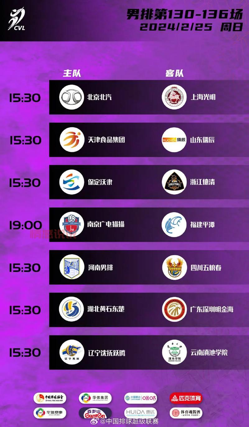 中国排球超级联赛直播在哪看?这些平台随时随地观看!