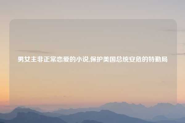 男女主非正常恋爱的小说,保护美国总统安危的特勤局