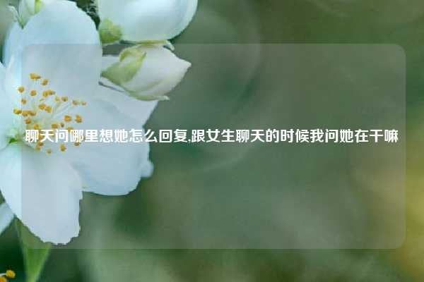 聊天问哪里想她怎么回复,跟女生聊天的时候我问她在干嘛