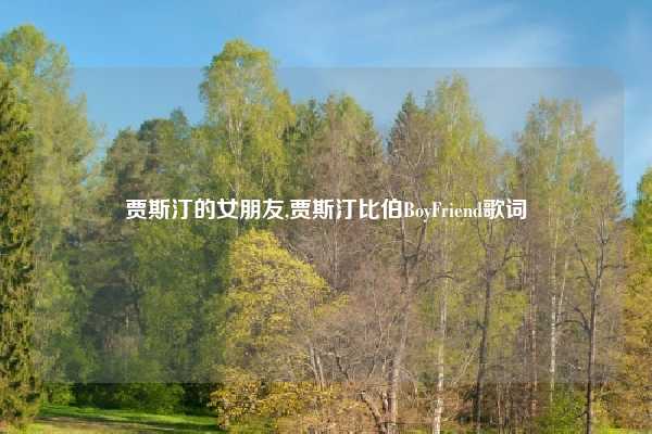 贾斯汀的女朋友,贾斯汀比伯BoyFriend歌词