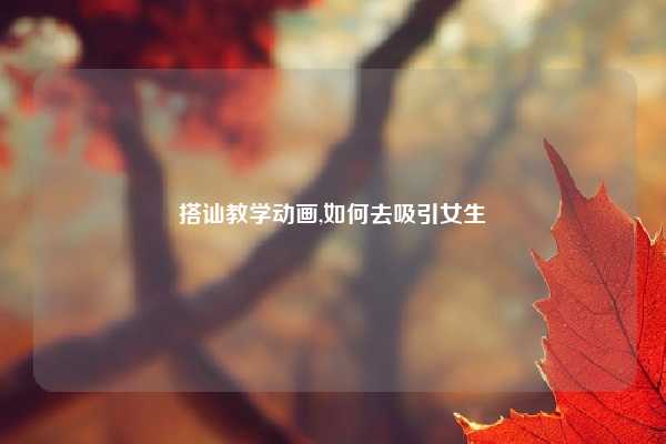 搭讪教学动画,如何去吸引女生