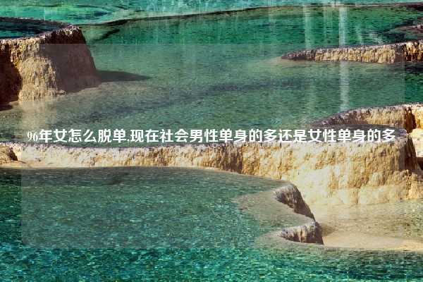 96年女怎么脱单,现在社会男性单身的多还是女性单身的多