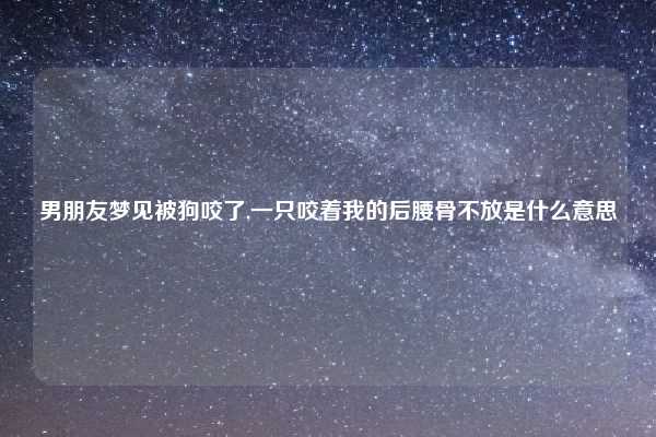 男朋友梦见被狗咬了,一只咬着我的后腰骨不放是什么意思