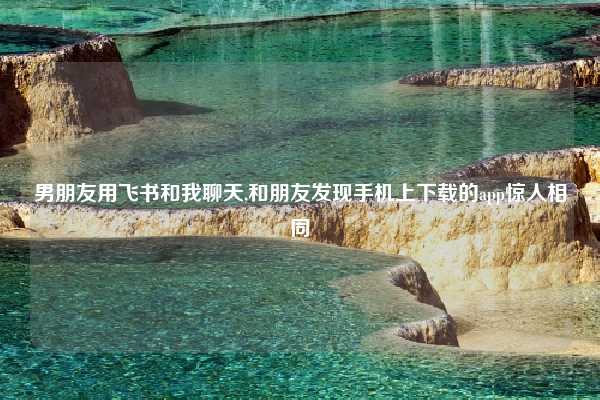 男朋友用飞书和我聊天,和朋友发现手机上下载的app惊人相同