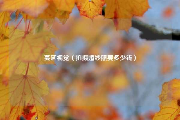 蔓延视觉（拍摄婚纱照要多少钱）