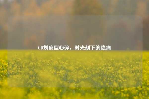 CD划痕型心碎，时光刻下的隐痛