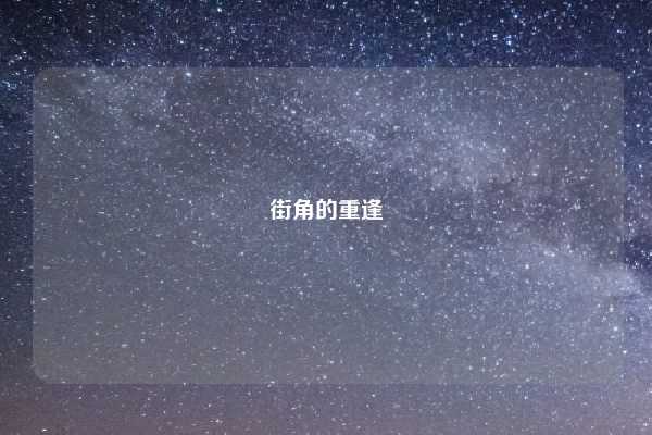 街角的重逢