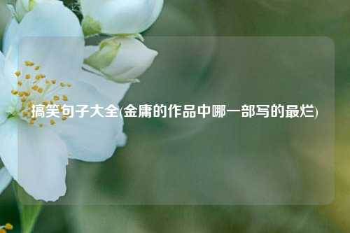 搞笑句子大全(金庸的作品中哪一部写的最烂)
